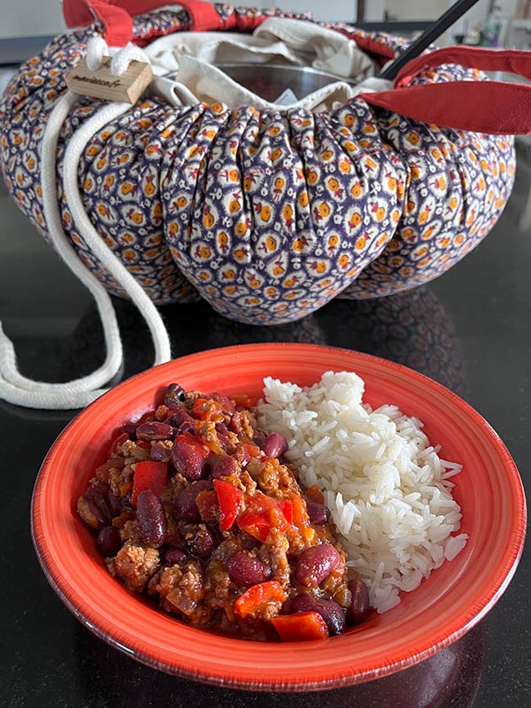 Chili con Carne Cuisson en Marmite Norvégienne