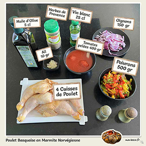 Poulet Basquaise en Marmite Norvégienne